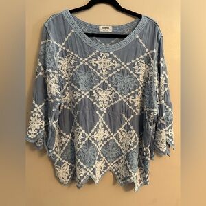 Kindred Blue Lace Women Top